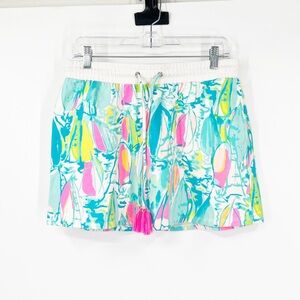 Lilly Pulitzer Zia Skirt Drawstring Sail Boat Print